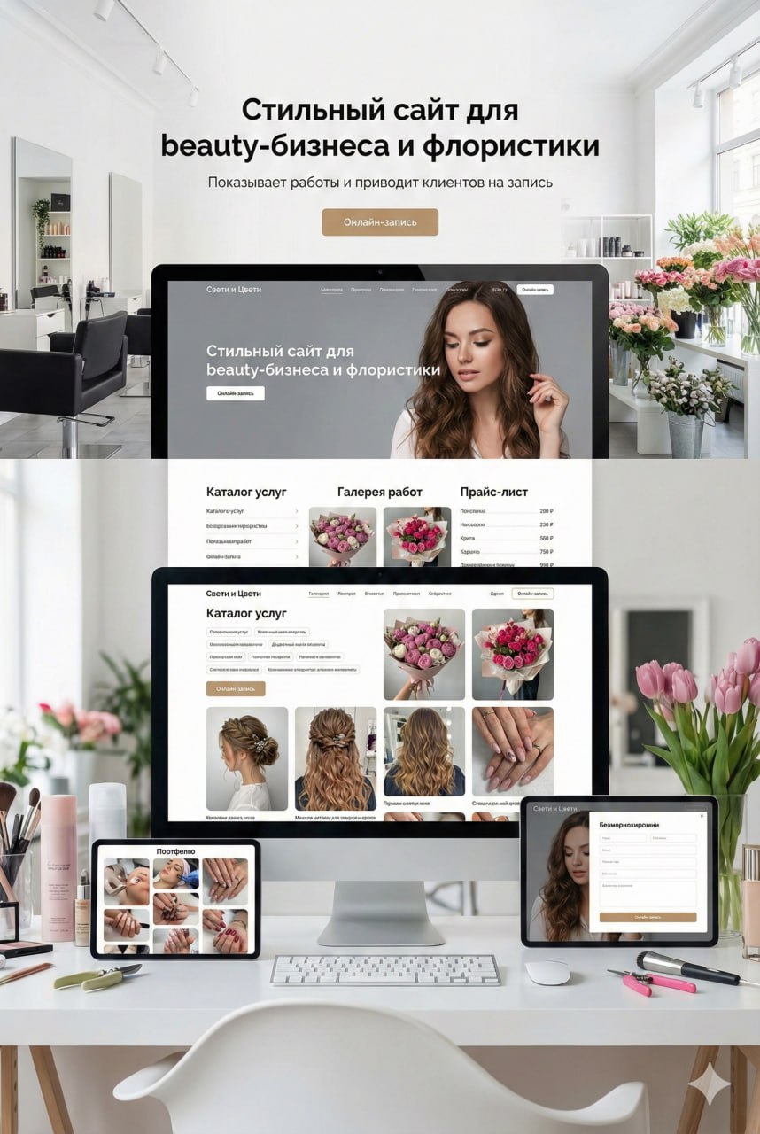 Сайт под ключ: салон красоты